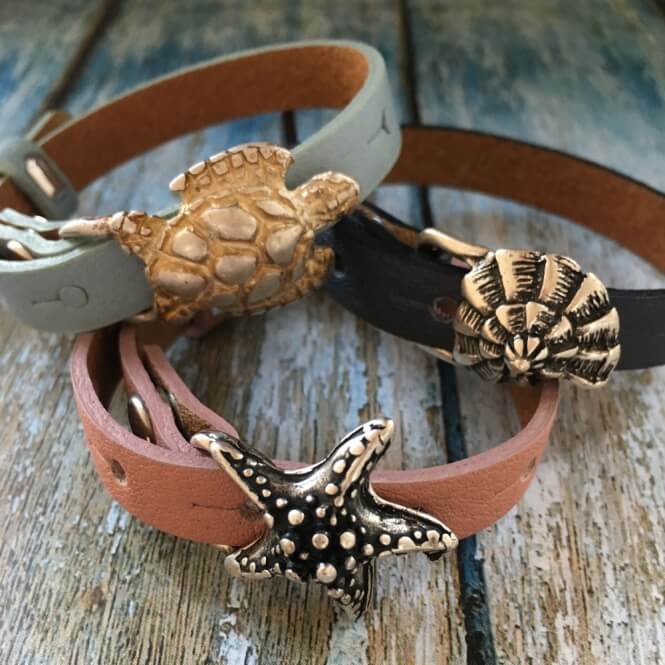 Lederarmbandschließe Seestern-729 Lederarmbandschließe Seestern-729