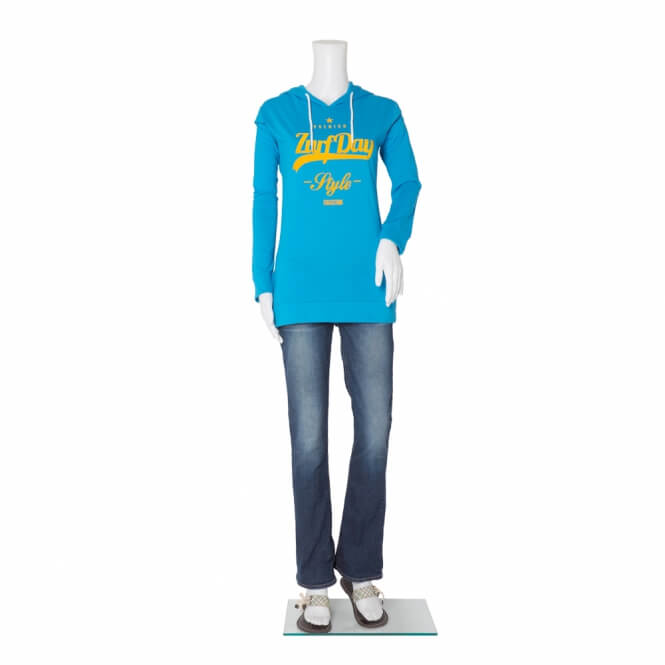 Girls Jersey Hoodie, türkies-478 Girls Jersey Hoodie, türkies-478