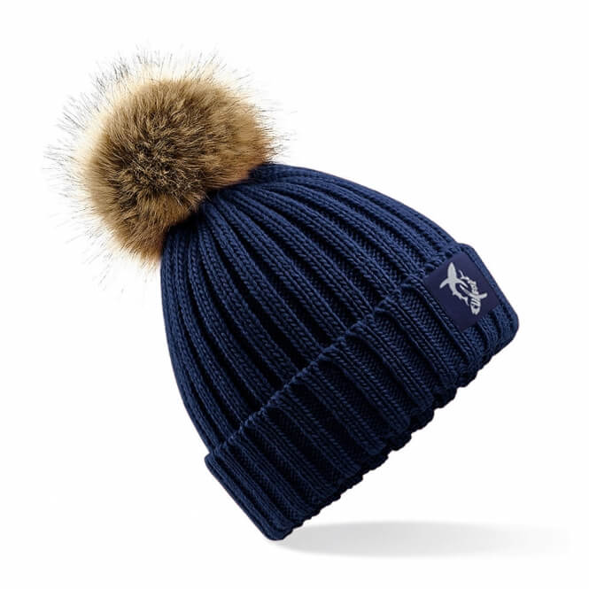 Bommel Beanie, Blau-0 Bommel Beanie, Blau-0