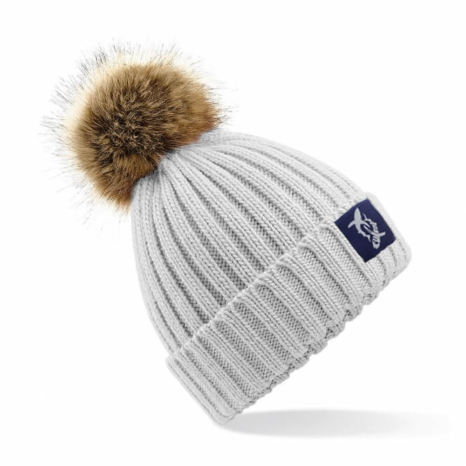 Bommel Beanie, Grau-0 Bommel Beanie, Grau-0